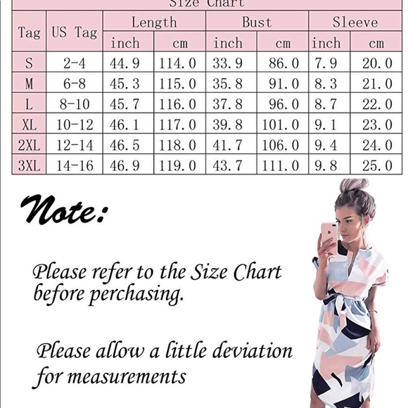 Geometric short sleeve midi dress - Picture 6 of 6